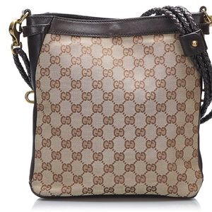 Vintage Gucci canvas rope crossbody bag